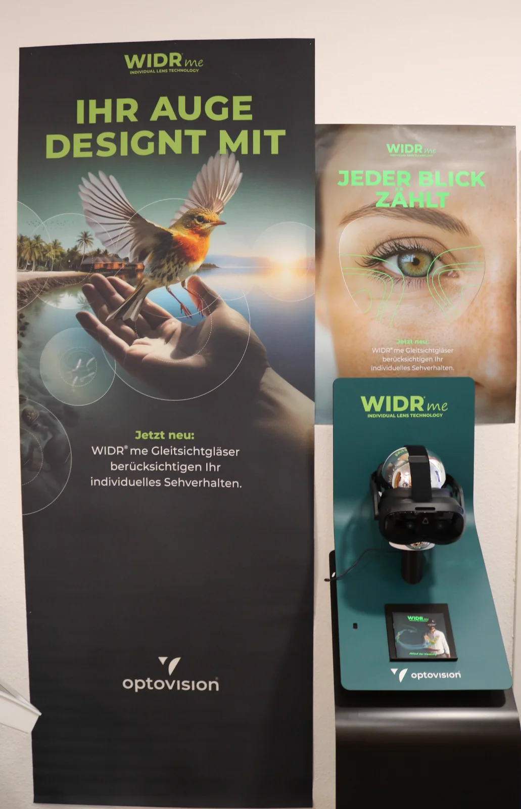 WIDR me Individual Lens Technology von Optovision WIDR me Präsentation und VR-Messsystem für individuelle Gleitsichtgläser bei Augenzuhause